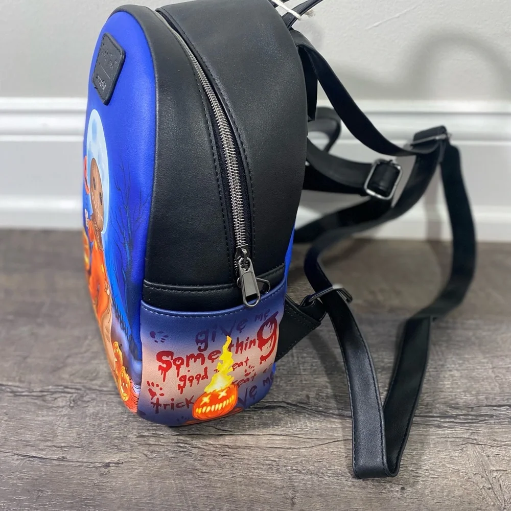 NEW | LOUNGEFLY Trick 'R Treat Glow-In-The-Dark Sam Mini Backpack